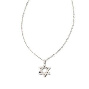 KENDRA SCOTT Star of David Pendant Necklace in Silver